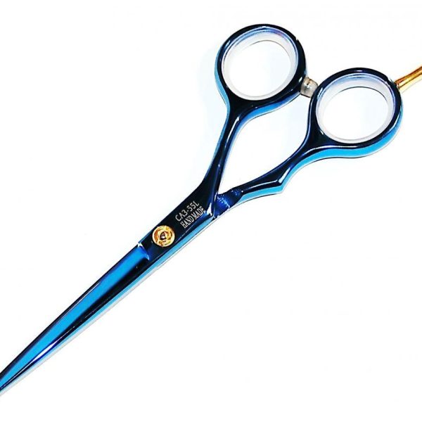 Ножиці перукарські професійні "ДенІС professional" CA3-60L blue (hand made)