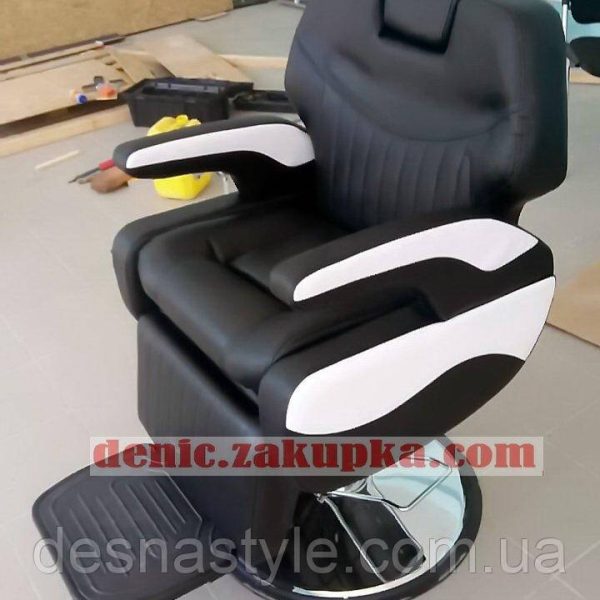 Крісло перукарське чоловіче для Барбершопа Barbershop "ДенІС professional" MAXI