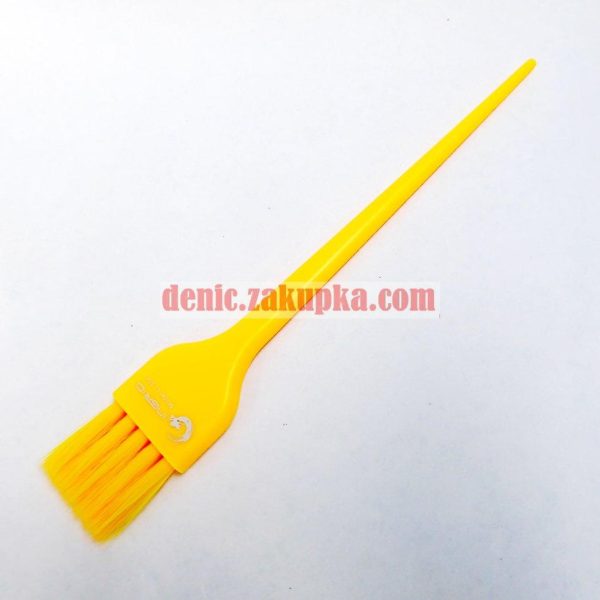 Пензель для фарбування волосся INGRID "M" C-304 Rainbow Жовтий 34х220 мм. Моноволокно