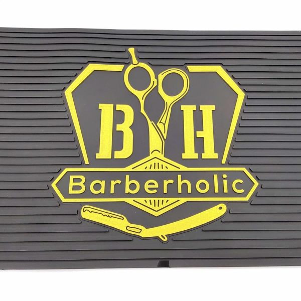 Професійний килимок силіконовий для перукарського інструменту Barberholic 45х30 см  "ДенІС professional"