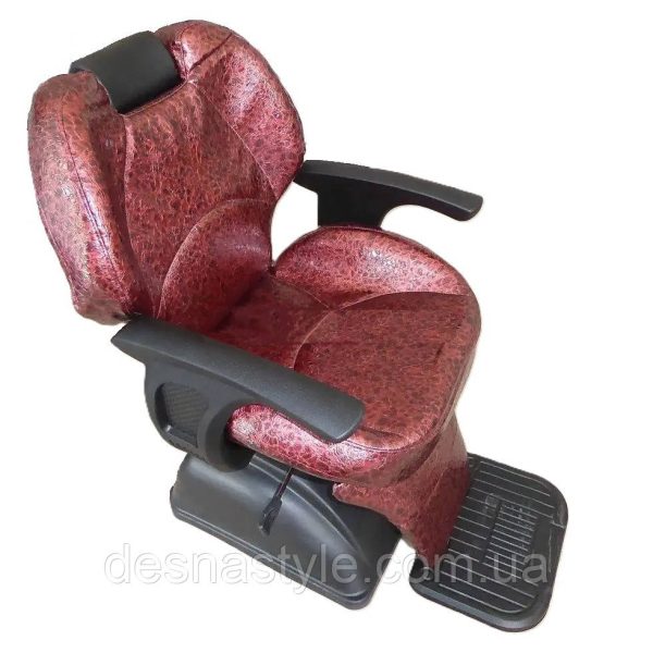 Крісло перукарське чоловіче для барбершопу Barbershop MAGNUM RED "ДенІС professional"